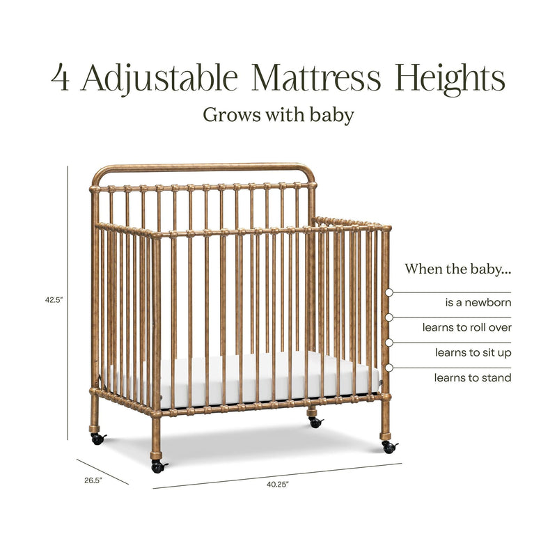 Load image into Gallery viewer, Namesake Winston 4-in-1 Convertible Mini Crib
