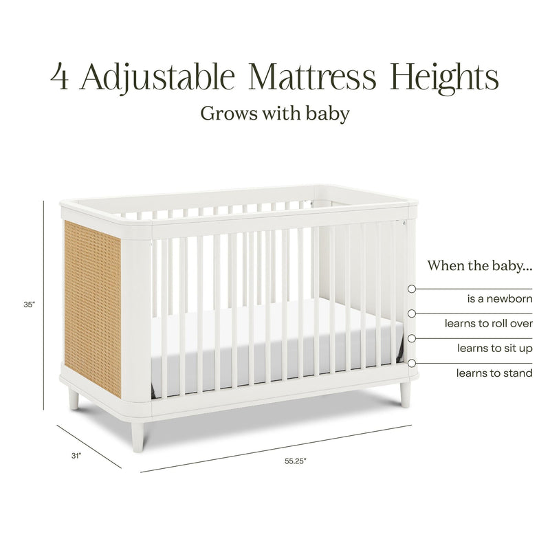 Load image into Gallery viewer, Namesake Marin with Cane 3-in-1 Convertible Crib
