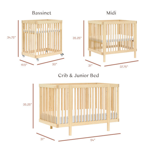 Load image into Gallery viewer, Babyletto Pogo 8-in-1 Convertible Crib with All-Stages Conversion Kits
