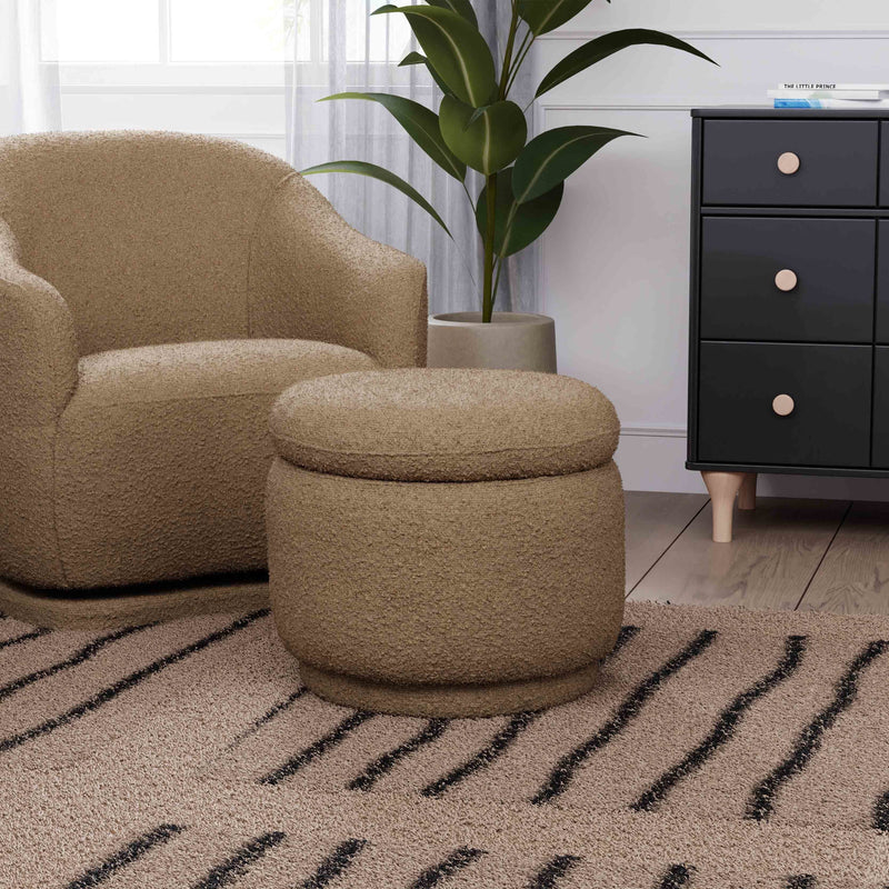 Load image into Gallery viewer, Babyletto Enoki Storage Ottoman in Boucle
