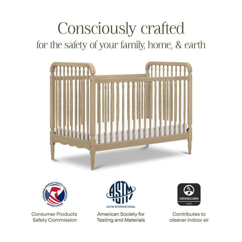 Load image into Gallery viewer, Namesake Liberty 3-in-1 Convertible Spindle Crib with Toddler Bed Conversion Kit
