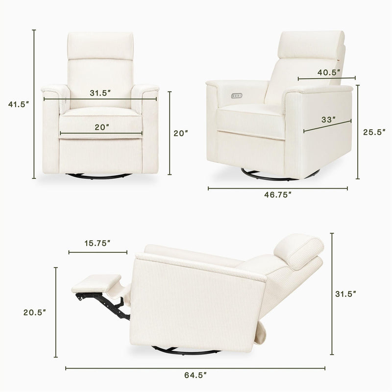 Load image into Gallery viewer, Namesake Willa Plus Power Glider Recliner + Power Headrest
