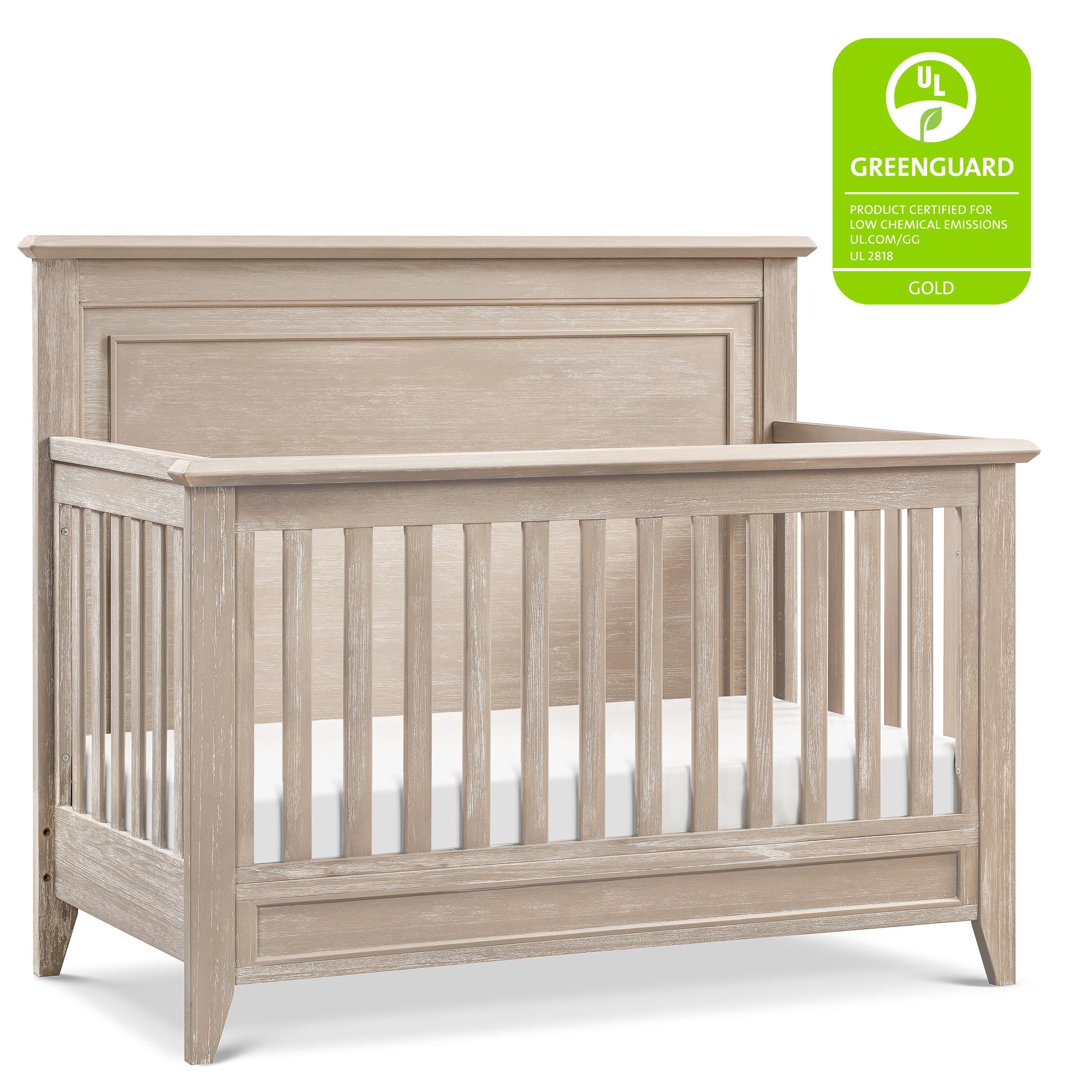 Monogram by Namesake Barrow Rustic 4-in-1  Convertible Flat Top Crib