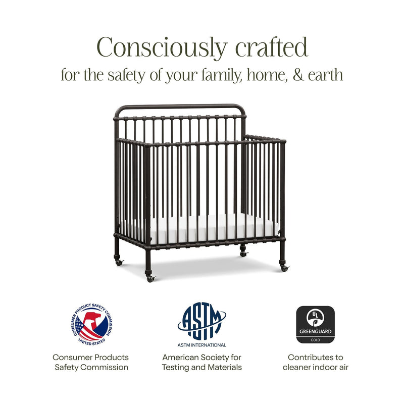 Load image into Gallery viewer, Namesake Winston 4-in-1 Convertible Mini Crib
