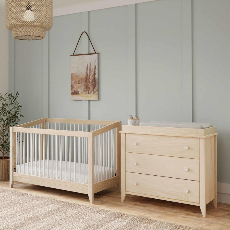 Load image into Gallery viewer, Babyletto Sprout 4-in-1 Convertible Crib with Toddler Bed Conversion Kit

