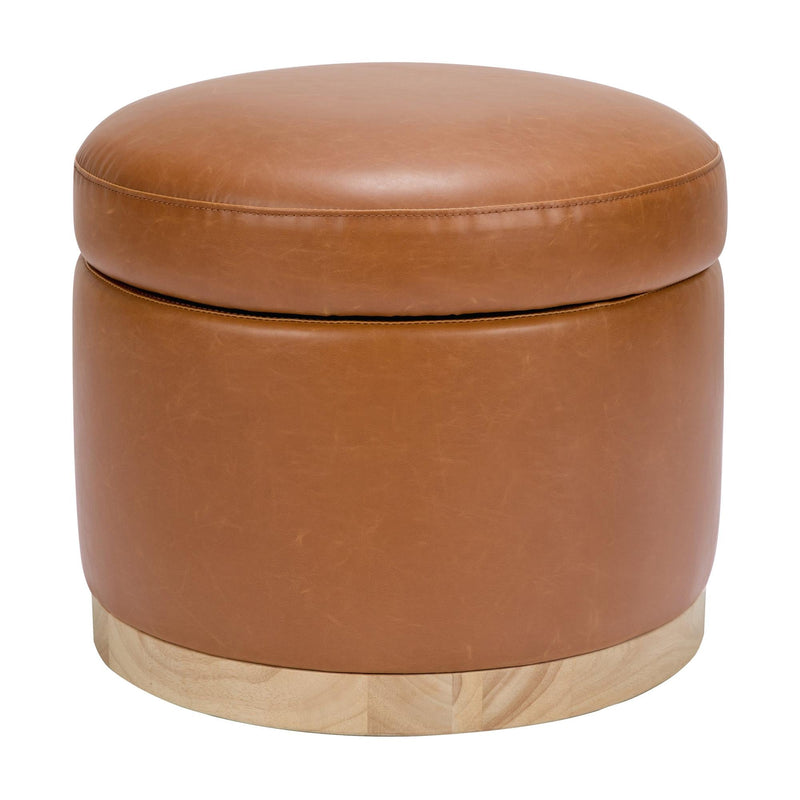 Load image into Gallery viewer, Babyletto Naka Storage Ottoman in Vegan Leather
