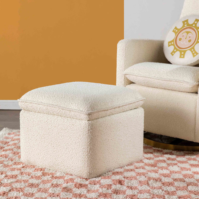 Load image into Gallery viewer, Babyletto Cali Storage Ottoman in Boucle
