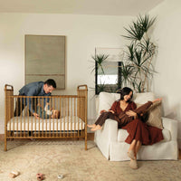 Namesake Crawford Pillowback Chair and a Half Comfort Swivel Glider