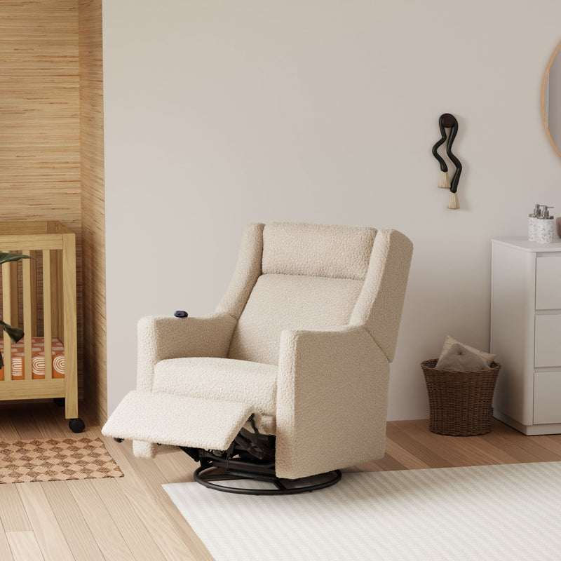 Load image into Gallery viewer, Babyletto Kiwi Deluxe Power Recliner &amp; Swivel Glider with Heat and Massage

