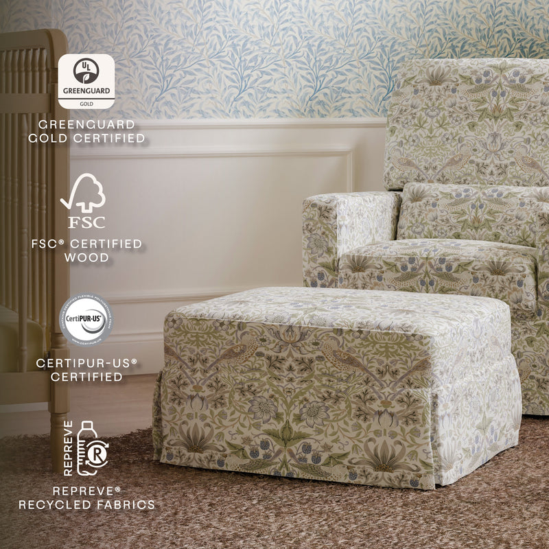 Load image into Gallery viewer, Morris &amp; Co. x Namesake Crawford Gliding Ottoman
