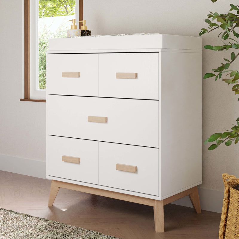 Load image into Gallery viewer, Babyletto Scoot 3-Drawer Changer Dresser with Removable Changing Tray
