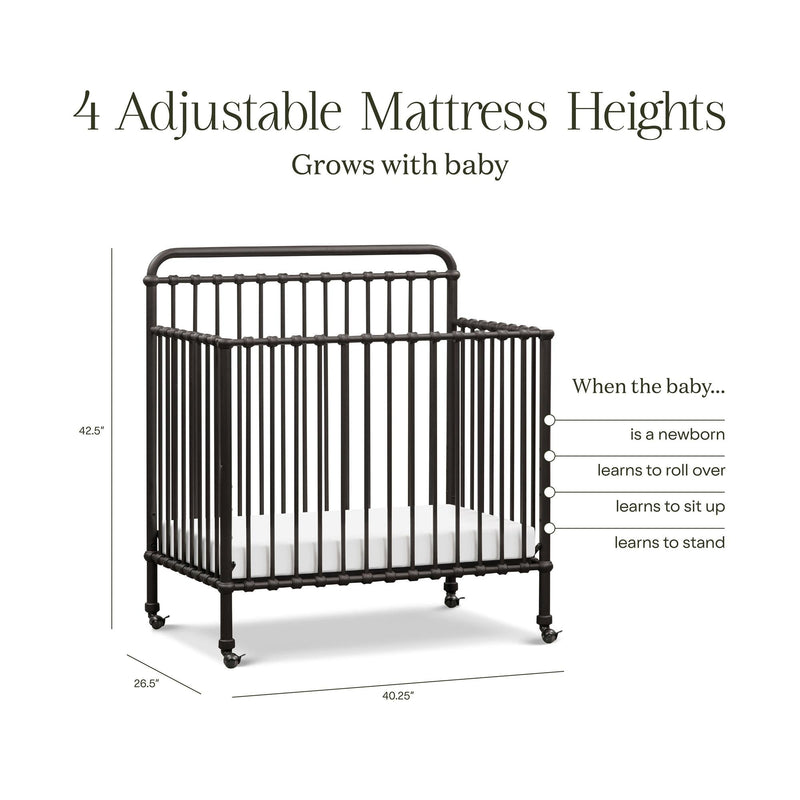 Load image into Gallery viewer, Namesake Winston 4-in-1 Convertible Mini Crib
