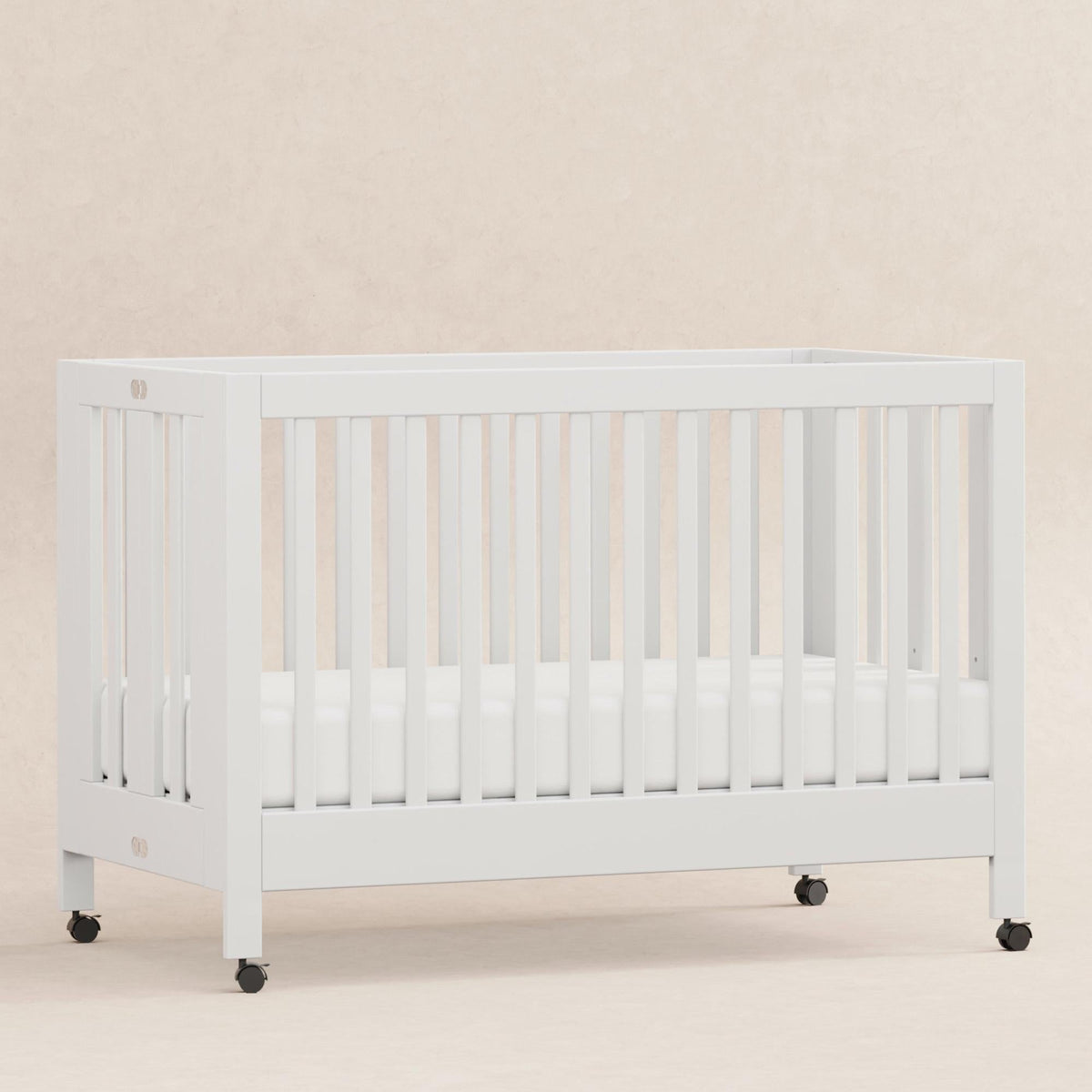 Babyletto Maki Portable Folding Crib with Toddler Bed Conversion Kit