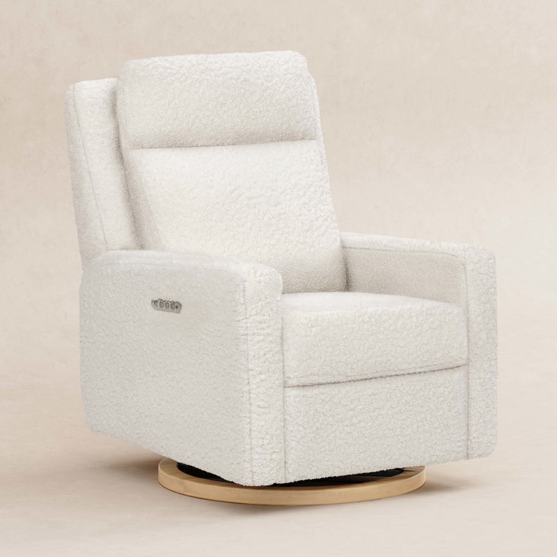 Load image into Gallery viewer, Babyletto Sigi Pro Power Recliner &amp; Swivel Glider with Power Adjustable Headrest and Lumbar Support
