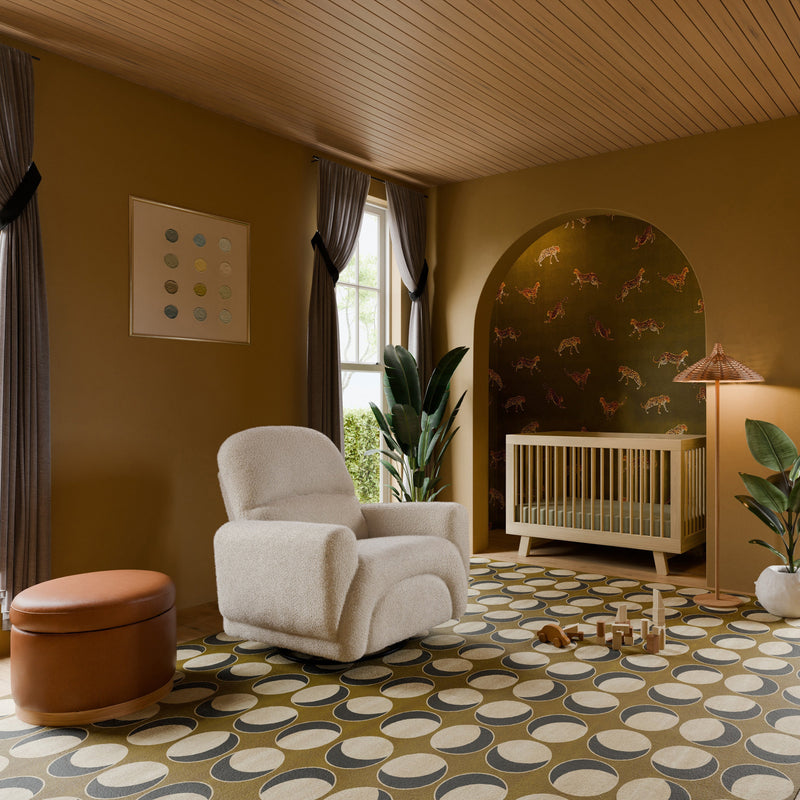 Load image into Gallery viewer, Babyletto Naka Storage Ottoman in Vegan Leather
