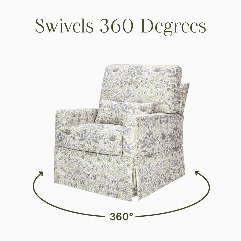 Load image into Gallery viewer, Morris &amp; Co. x Namesake Crawford Pillowback Comfort Swivel Glider
