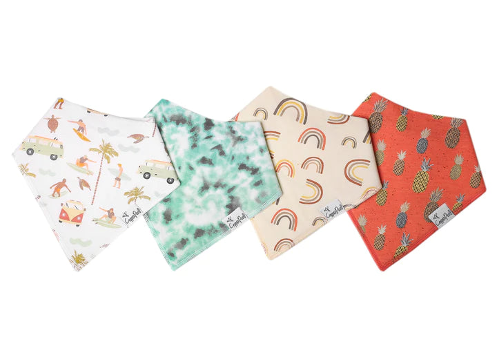 Load image into Gallery viewer, Copper Pearl Baby Bandana Bibs
