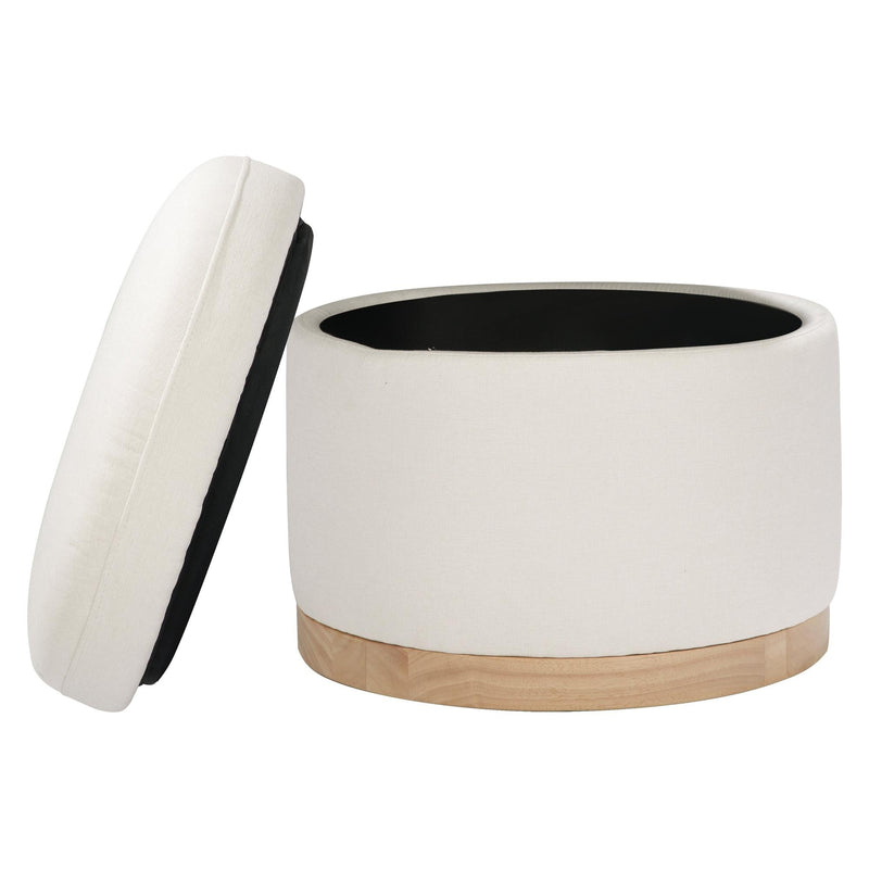 Load image into Gallery viewer, Babyletto Naka Storage Ottoman in Eco-Performance Fabric | Water Repellent &amp; Stain Resistant
