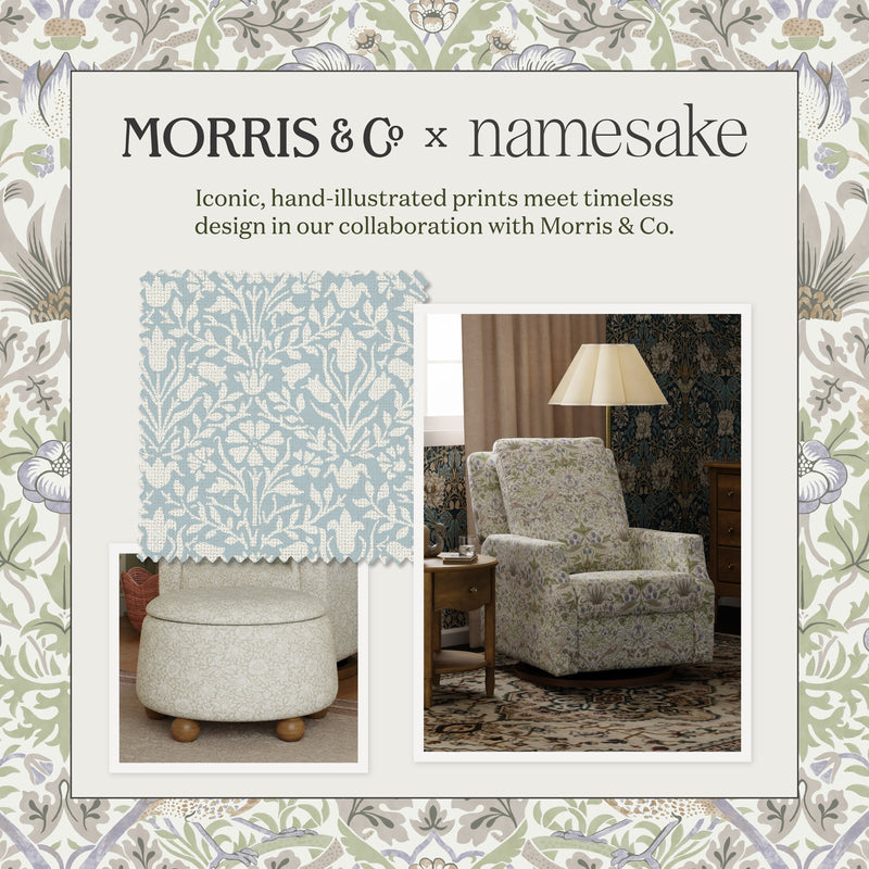 Load image into Gallery viewer, Morris &amp; Co. x Namesake Crawford Pillowback Comfort Swivel Glider
