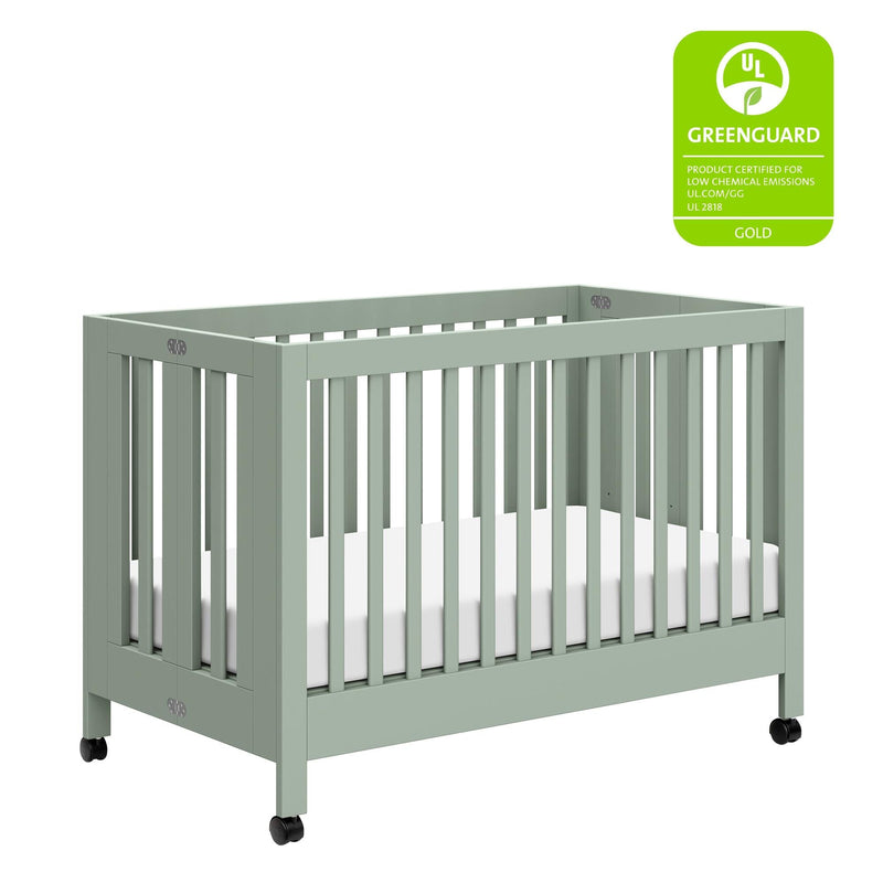 Load image into Gallery viewer, Babyletto Maki Portable Folding Crib with Toddler Bed Conversion Kit
