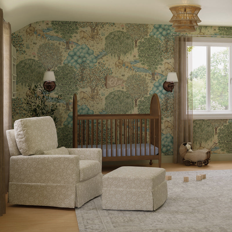 Load image into Gallery viewer, Morris &amp; Co. x Namesake Crawford Pillowback Comfort Swivel Glider
