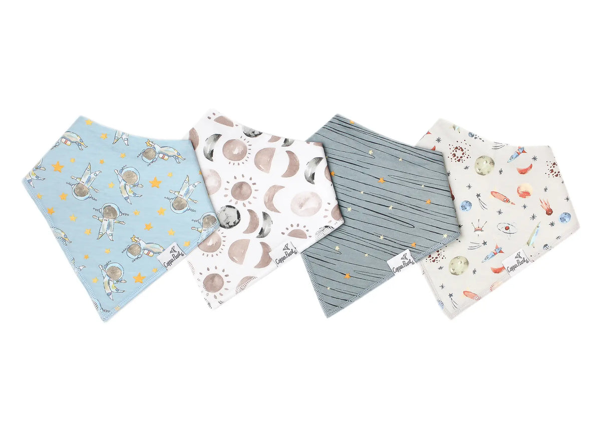 Copper Pearl Baby Bandana Bibs