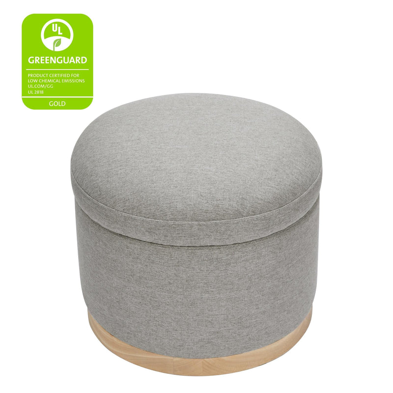 Load image into Gallery viewer, Babyletto Naka Storage Ottoman in Eco-Performance Fabric | Water Repellent &amp; Stain Resistant

