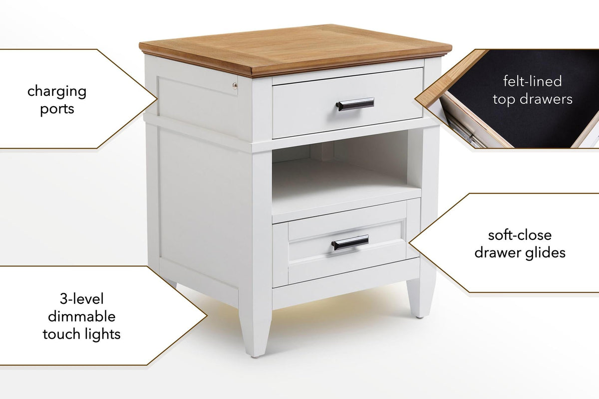 PL Heritage Artisan Nightstand with Lights