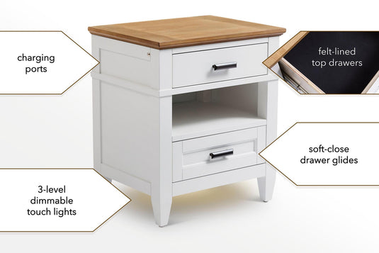 PL Heritage Artisan Nightstand with Lights