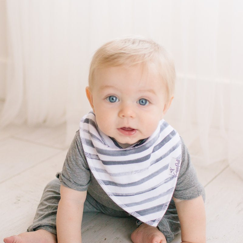 Load image into Gallery viewer, Copper Pearl Baby Bandana Bibs | Noah
