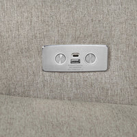 Namesake Harbour Electronic Recliner and Swivel Glider in Eco-Performance Fabric with USB port | Water Repellent & Stain Resistant