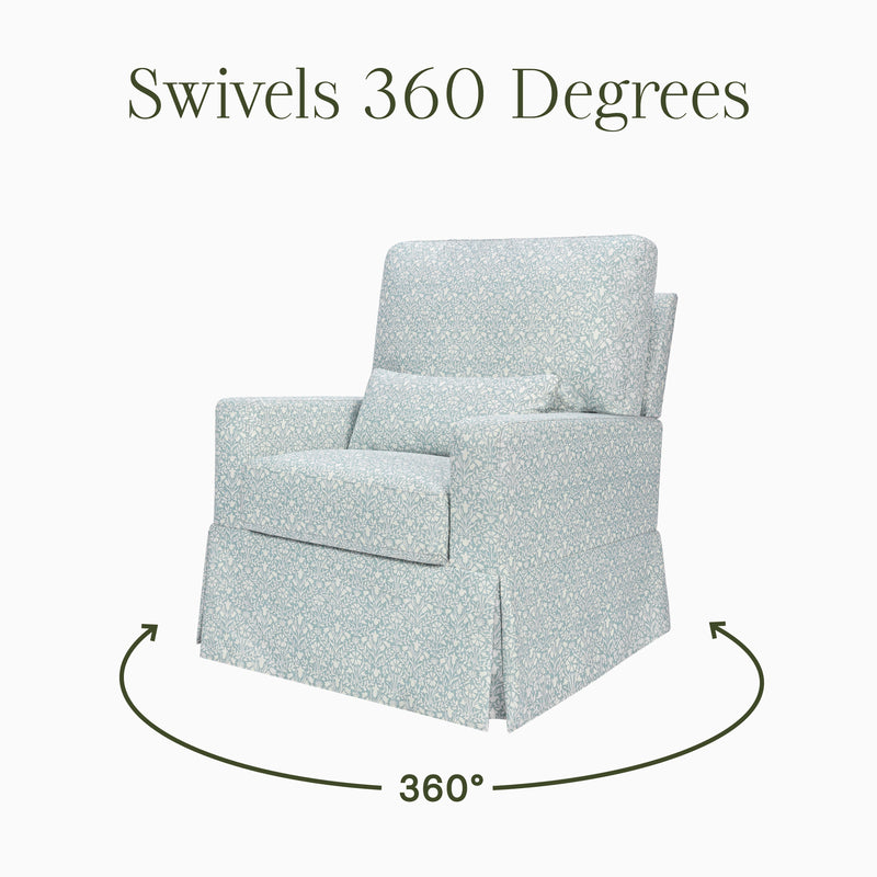 Load image into Gallery viewer, Morris &amp; Co. x Namesake Crawford Pillowback Comfort Swivel Glider
