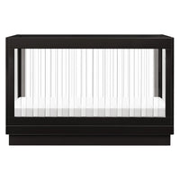 Babyletto Harlow Acrylic 3-in-1 Convertible Crib with Toddler Bed Conversion Kit