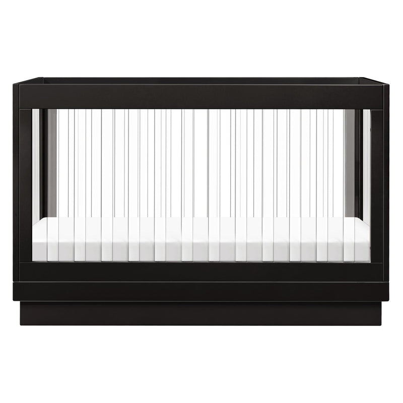 Load image into Gallery viewer, Babyletto Harlow Acrylic 3-in-1 Convertible Crib with Toddler Bed Conversion Kit
