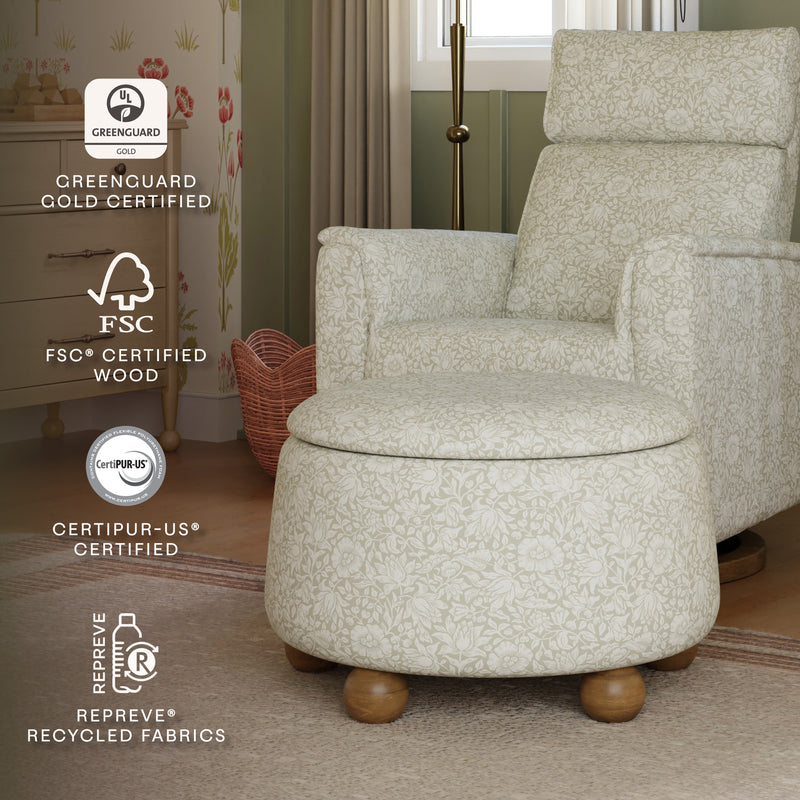Load image into Gallery viewer, Morris &amp; Co. x Namesake Tuffet Storage Ottoman
