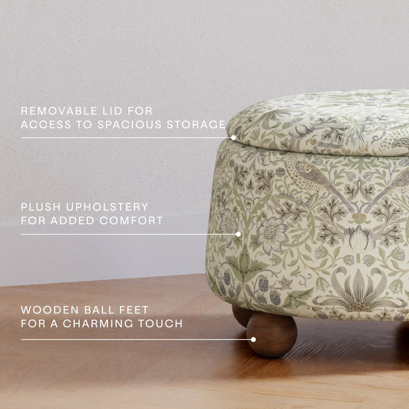 Load image into Gallery viewer, Morris &amp; Co. x Namesake Tuffet Storage Ottoman
