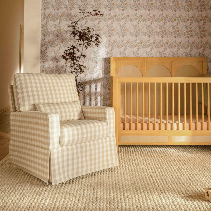 Load image into Gallery viewer, Namesake Crawford Pillowback Comfort Swivel Glider
