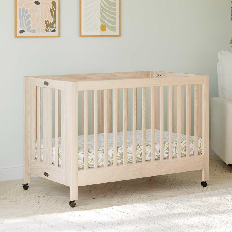 Load image into Gallery viewer, Babyletto Maki Portable Folding Crib with Toddler Bed Conversion Kit

