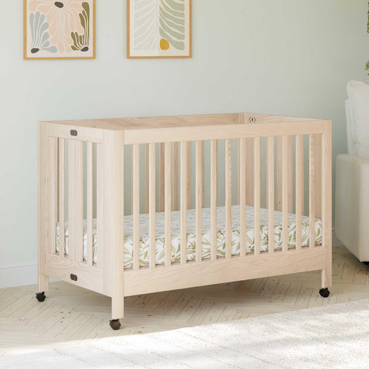 Babyletto Maki Portable Folding Crib with Toddler Bed Conversion Kit