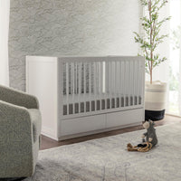 Babyletto Bento 3-in-1 Convertible Storage Crib with Toddler Bed Conversion Kit