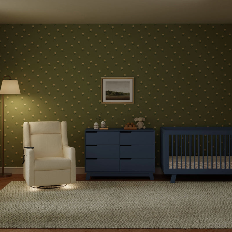 Load image into Gallery viewer, Babyletto Kiwi Deluxe Power Recliner &amp; Swivel Glider with Heat and Massage
