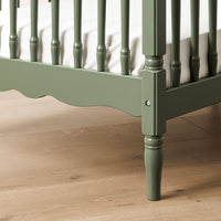 Namesake Liberty 3-in-1 Convertible Spindle Crib with Toddler Bed Conversion Kit