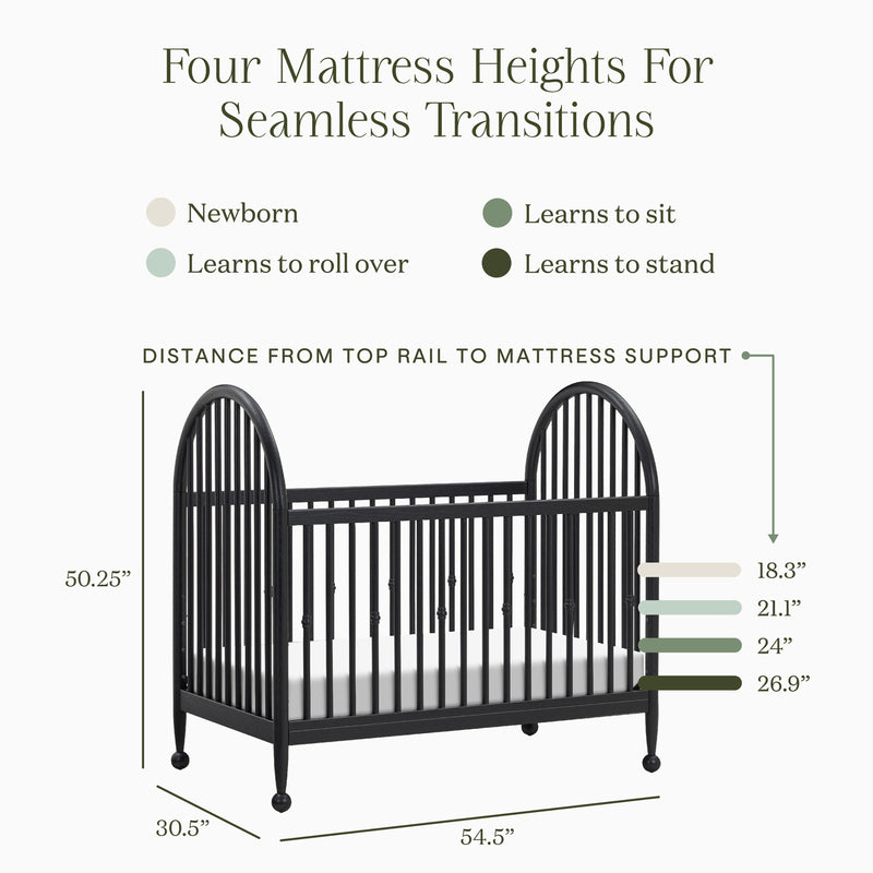 Load image into Gallery viewer, Namesake Alouette 3-in-1 Convertible Spindle Crib
