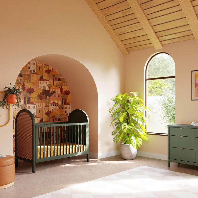 Load image into Gallery viewer, Babyletto Bondi Cane 3-in-1 Convertible Crib with Toddler Bed Conversion Kit
