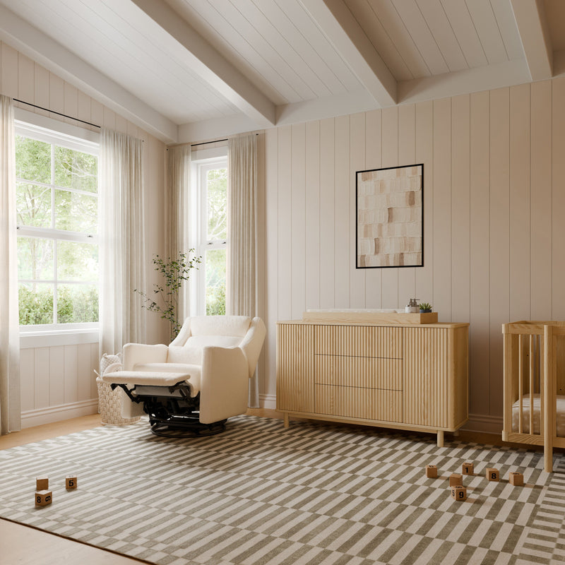 Load image into Gallery viewer, Babyletto Kiwi Plus Power Recliner and Swivel Glider with Power Adjustable Headrest and USB Port
