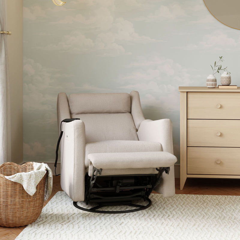 Load image into Gallery viewer, Babyletto Kiwi Deluxe Power Recliner &amp; Swivel Glider with Heat and Massage
