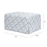 Sarah Flint x Namesake Crawford Gliding Ottoman in Eco-Performance Fabric | Water Repellent & Stain Resistant