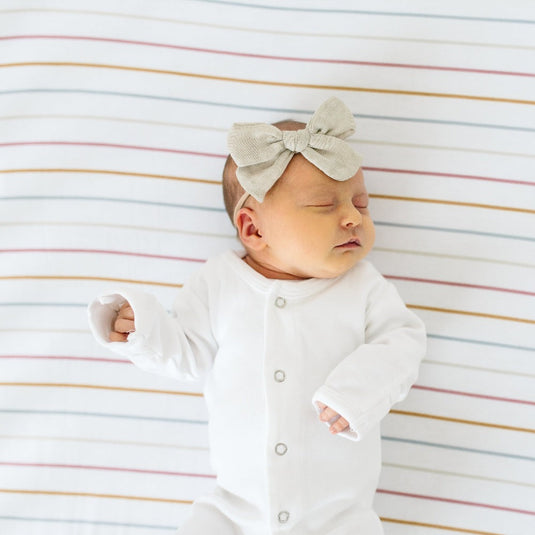 Copper Pearl Premium Knit Fitted Crib Sheet | Piper