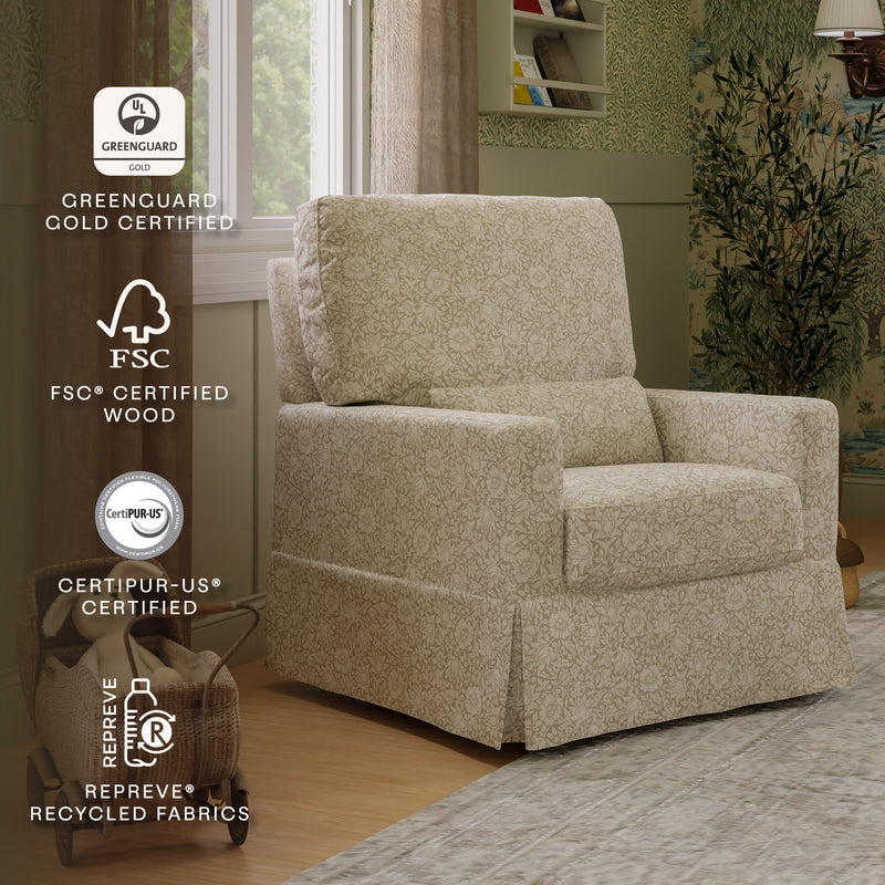 Load image into Gallery viewer, Morris &amp; Co. x Namesake Crawford Pillowback Comfort Swivel Glider
