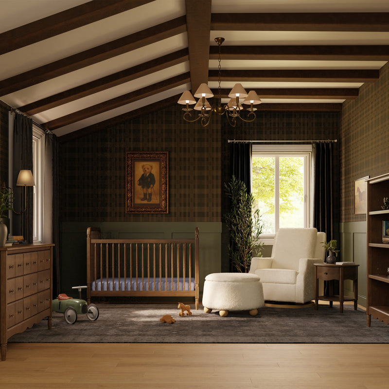 Load image into Gallery viewer, Namesake Liberty 3-in-1 Convertible Spindle Crib with Toddler Bed Conversion Kit
